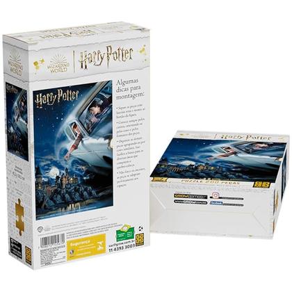 Imagem de Puzzle Quebra Cabeça 200 Peças Harry Potter Ronald Weasley Carro Voador Grow