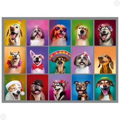 Imagem de Puzzle Quebra-Cabeça 500 Peças Cães Estilosos 04592 - Grow