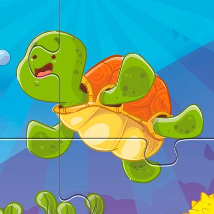 Imagem de Puzzle Quebra Cabeça Infantil Gigante Peixes Visita Ao Aquário Em Madeira 16 Peças Grandes Nig Brinquedos