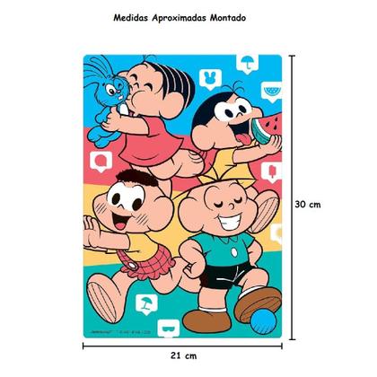 Imagem de Puzzle Quebra Cabeça Turma da Mônica 60 Peças 3083 - Toyster