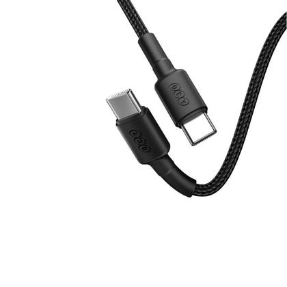 Imagem de QCY Cabo Turbo de Nylon Tipo - C 60w 3A 1m Cor Preto