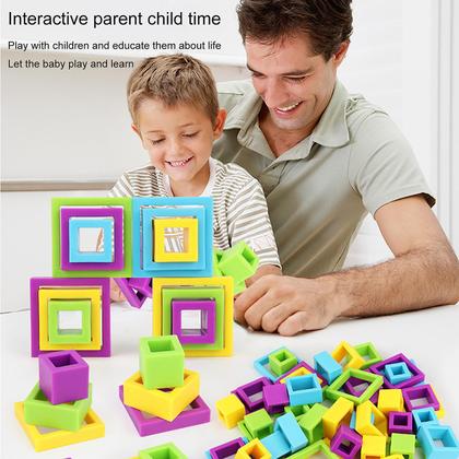 Imagem de Quadrado Sharp Turn Toy Jogos de mesa Brinquedos interativos 2-4 jogadores