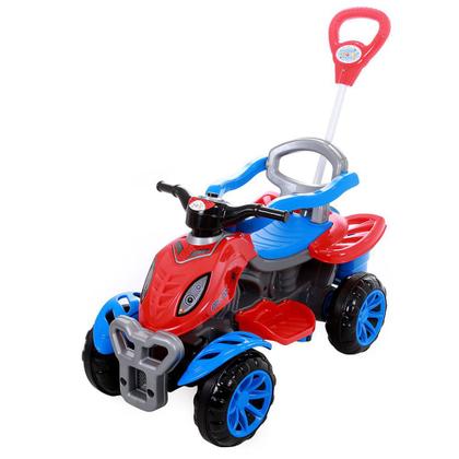 Imagem de Quadriciclo com Empurrador e Pedal Spider Carrinho de Passeio 