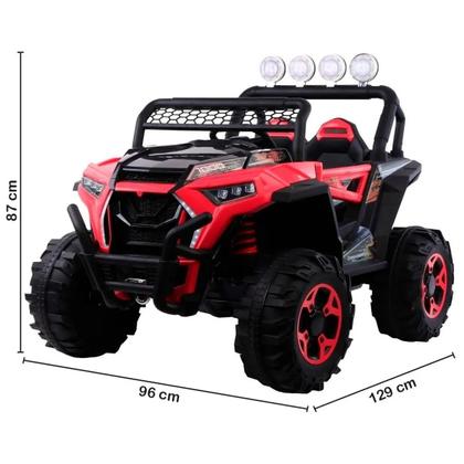 Imagem de Quadriciclo eletrico 2 lugares utv 4x4 12v vermelho - importway