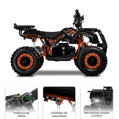 Imagem de Quadriciclo Elétrico DROP Utility Chumbo 1000w 36v