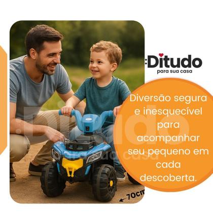 Imagem de Quadriciclo Eletrico Infantil 6V Bateria Recarregavel Criança 3 Anos Tracao Estabilidade Diversão Me