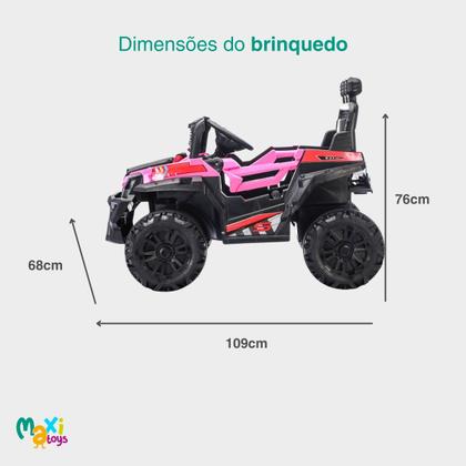 Imagem de Quadriciclo Elétrico Infantil Frente/Ré Sport Maxi Toys -