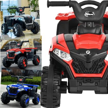 Imagem de Quadriciclo Eletrico Infantil Zippy Toys ATV Super 6V Vermelho