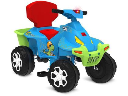 Imagem de Quadriciclo Infantil a Pedal Azul Bandeirante - Smart Quad com Empurrador