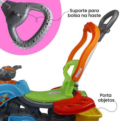 Imagem de Quadriciclo Infantil Carrinho De Passeio Moto Menina Menino - Colorido