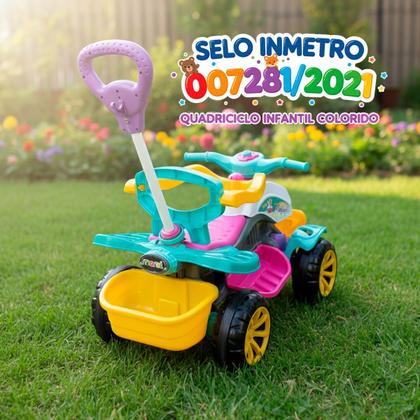 Imagem de Quadriciclo Infantil Lady Star 2 em 1 Passeio e Pedal Maral