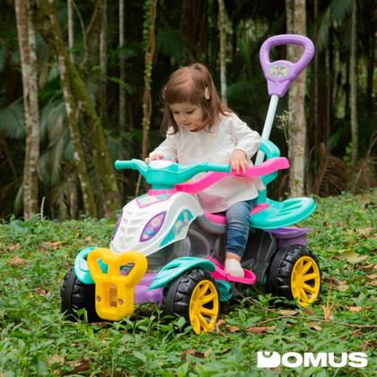 Imagem de Quadriciclo Infantil Menina 2 em 1 Passeio e Pedal Maral