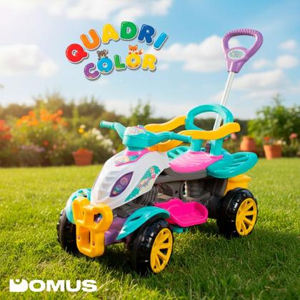Imagem de Quadriciclo Infantil Menina 2 em 1 Passeio e Pedal Maral