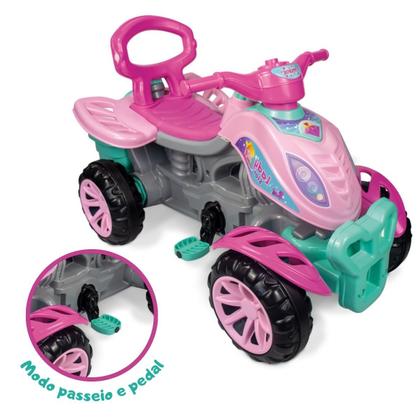 Imagem de Quadriciclo Infantil Passeio E Pedal Haste Empurrador