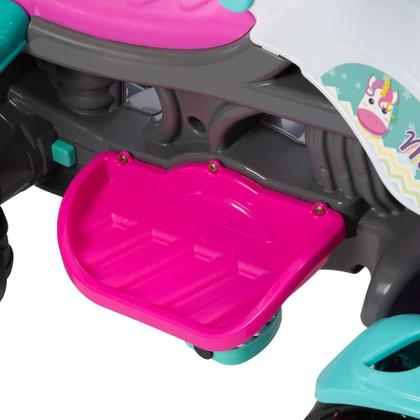 Imagem de Quadriciclo Menina Maral - Carrinho Passeio e Pedal Colorido