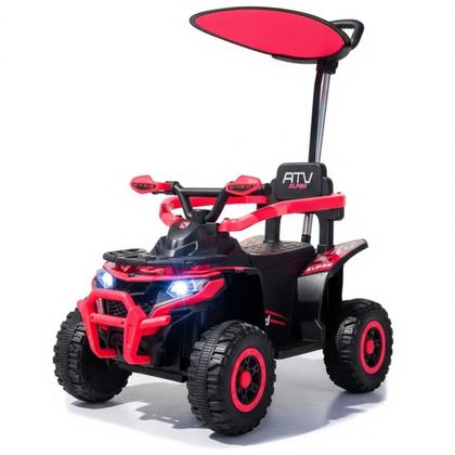 Imagem de Quadriciclo Passeio Elétrico Infantil Haste Direcionável Bateria 6V