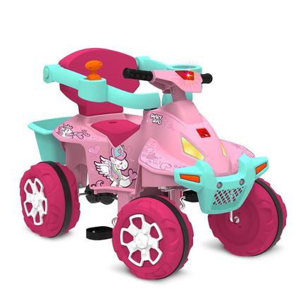 Imagem de Quadriciclo Passeio Smart Quad Pedal Rosa - Bandeirante
