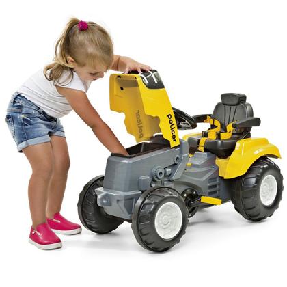 Imagem de Quadriciclo Trator Infantil Amarelo Passeio E Pedal - Poliplac
