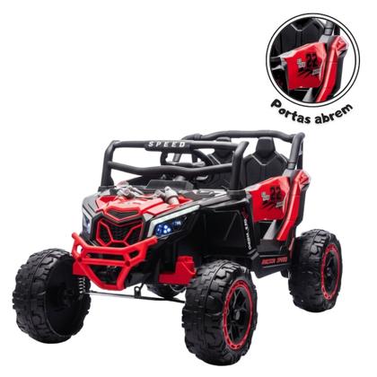 Imagem de Quadriciclo UTV Carro Elétrico Infantil 12v Com Luz de Led Música Buzina