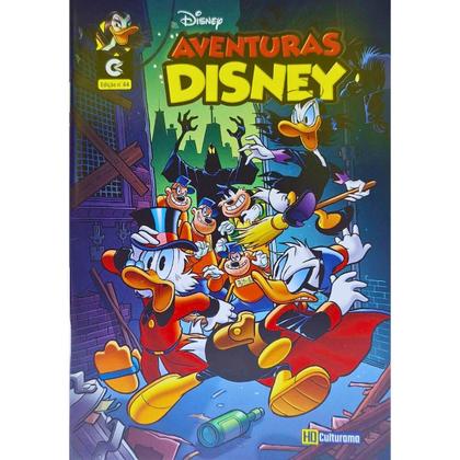 Imagem de Quadrinhos HQ Gibi Graphic Novel Formatinho 13,50x19 cm Lombada com Grampos Aventuras Disney Edição nº 44 Culturama