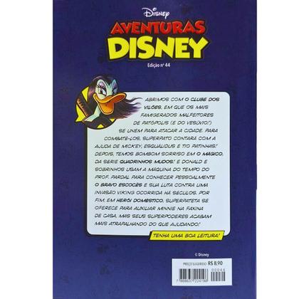 Imagem de Quadrinhos HQ Gibi Graphic Novel Formatinho 13,50x19 cm Lombada com Grampos Aventuras Disney Edição nº 44 Culturama
