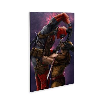 Imagem de Quadro A3 em MDF Deadpool X Wolverine - Placa