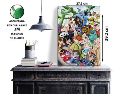 Imagem de Quadro A3 em MDF Disney Classicos 001
