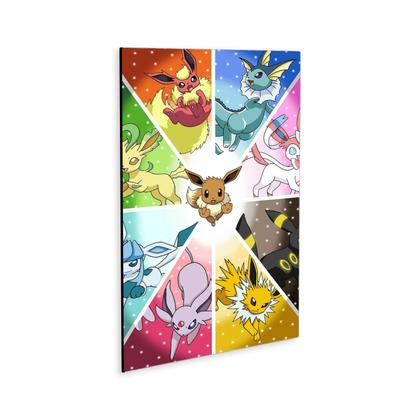 Imagem de Quadro A3 em MDF Pokemon Eevee Evoluçoes - Placa