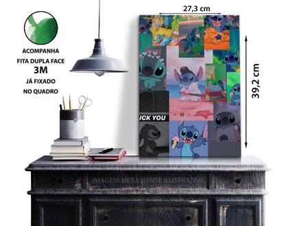 Imagem de Quadro A3 em MDF Stitch Moments 001 - Placa