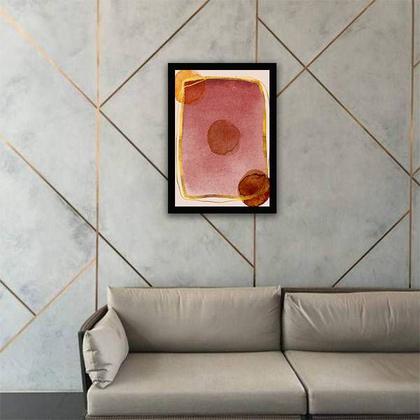 Imagem de Quadro Abstrato Tons Marsala I 24x18cm