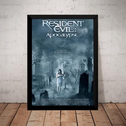 Imagem de Quadro Arte Resident Evil Apocalipse Game Poster Moldurado