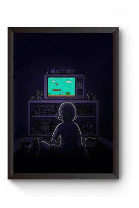 Imagem de Quadro Arte Retrô Gamer Super Mario Bros Poster