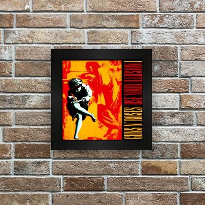 Imagem de Quadro azulejo com moldura Guns in Roses Use Your Illusion I