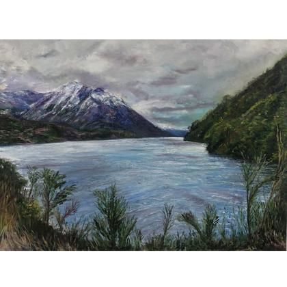 Imagem de Quadro Bariloche Pintura a Óleo Sobre Tela 60x80