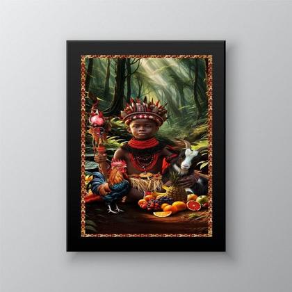 Imagem de Quadro Candomblé - Eleggua Ritual 45x34cm