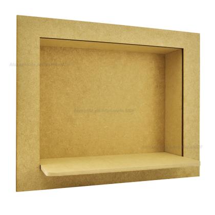 Imagem de Quadro Cenário Retangular com Base 32x26x5 Mdf Madeira