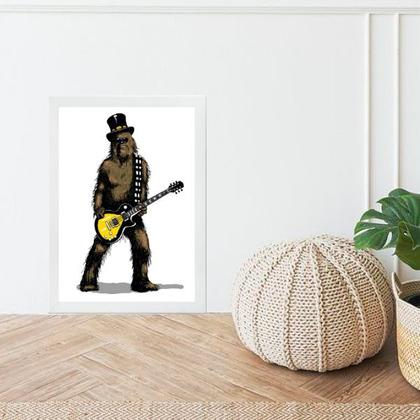 Imagem de Quadro Chewbacca Rock 45x34cm