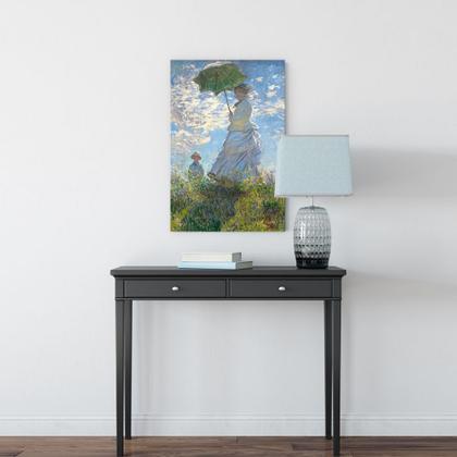 Imagem de Quadro Claude Monet Mulher Com Sombrinha Em Tecido Canvas - Bimper
