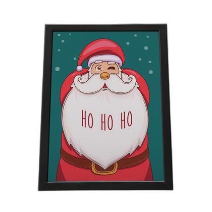 Imagem de Quadro Com Moldura Ho-Ho-Ho Barba Papai Noel