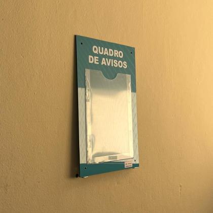 Imagem de Quadro De Aviso e Gestão 1 Display A4 ACM Verde Turquesa