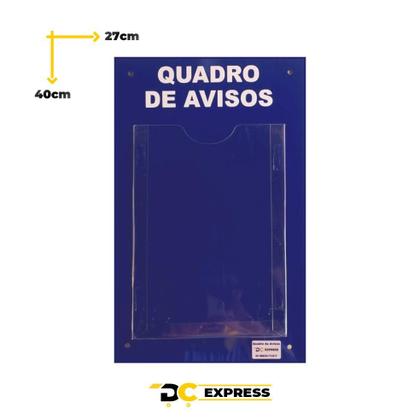 Imagem de Quadro De Aviso Gestão Á Vista 1 Display A4 ACM Azul