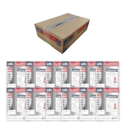 Imagem de Quadro de avisos multiuso display a4 cristal 12un - dello