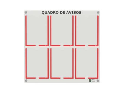 Imagem de Quadro De Avisos Premium Em Acrílico C/ 6 Displays A4 Acrílico