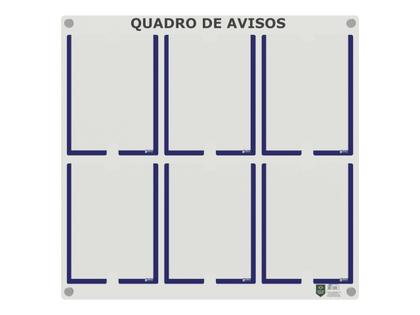 Imagem de Quadro De Avisos Premium Em Acrílico C/ 6 Displays A4 Acrílico