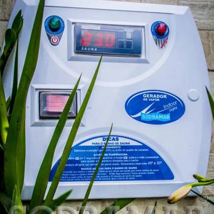 Imagem de Quadro de Comando Digital para Sauna a Vapor Compact Line Inox - Sodramar
