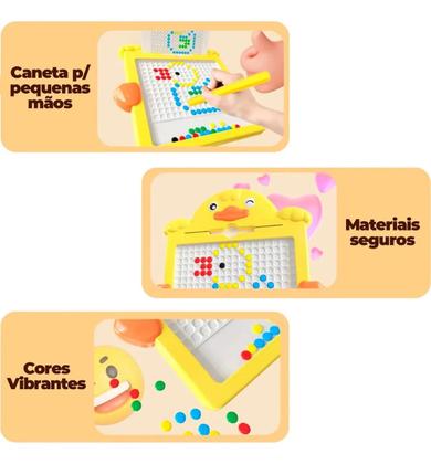 Imagem de Quadro De Desenhos Lousa Mágica Magnético Patinho Educativo