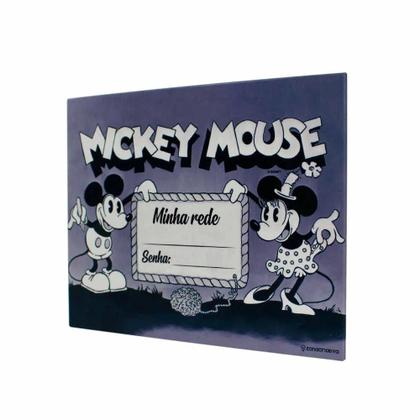 Imagem de Quadro De Metal Com Caneta Mickey E Minnie 26 X 19 Cm