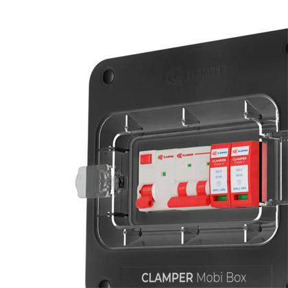 Imagem de Quadro de proteção mobi box 8kw 40a para carregadores veiculares 220v