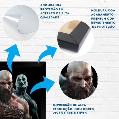 Imagem de Quadro Decorativo A3 - God of War Personagens 04 PT