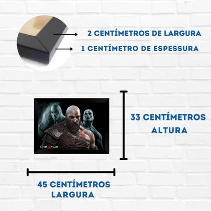 Imagem de Quadro Decorativo A3 - God of War Personagens 04 PT